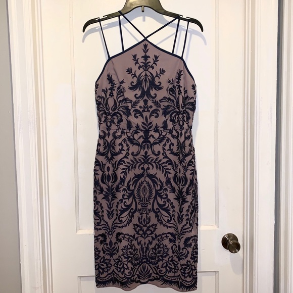 BCBGMaxAzria Embroidered Halter Dress - Picture 4 of 7